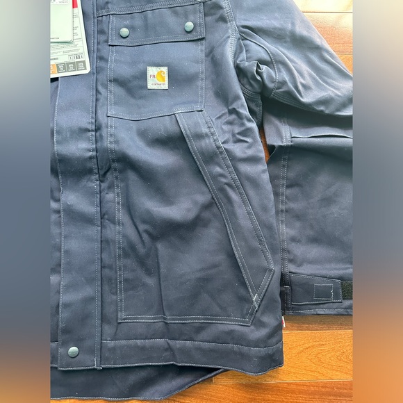 New Mens Carhartt 102182 Full Swing Fire Resistant Work Coat Jacket XL Tall - Picture 2 of 8